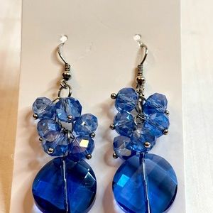 Blue Crystal Earrings